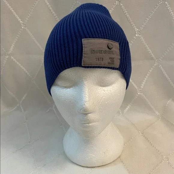 Diesel Azure Ribbed Beanie - Picture 5 of 7
